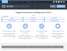 Tablet Screenshot of bordverpflegung.de
